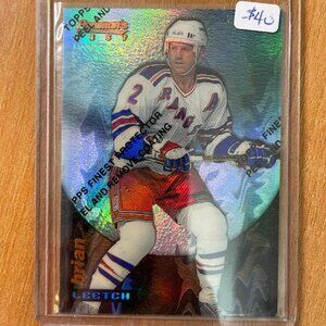 1994-95 Finest Bowman's Best Refractors #B12 Brian Leetch New York Rangers